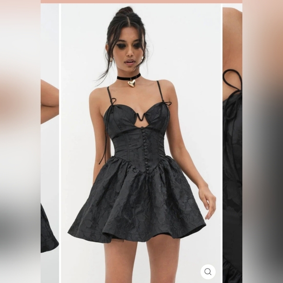 For love And Lemons Black Corset Dress